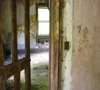 verlaten kamer in groen